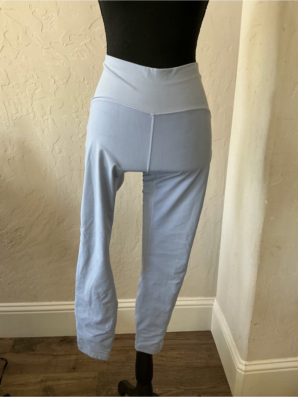 Lululemon High-Waist Light Blue Yoga Pants